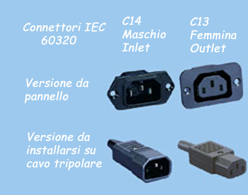 Connettori C13 C14 Ups