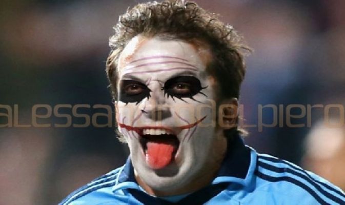 La linguaccia di Del Piero per la festa di Halloween